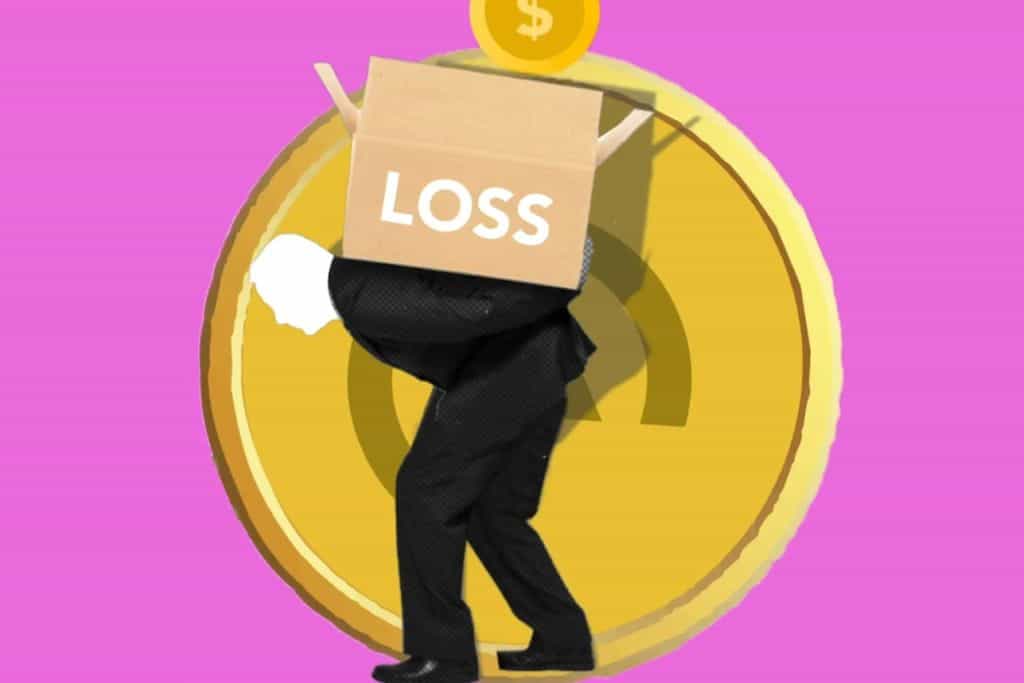 Person carrying the weight of their trading loss - TradeZella