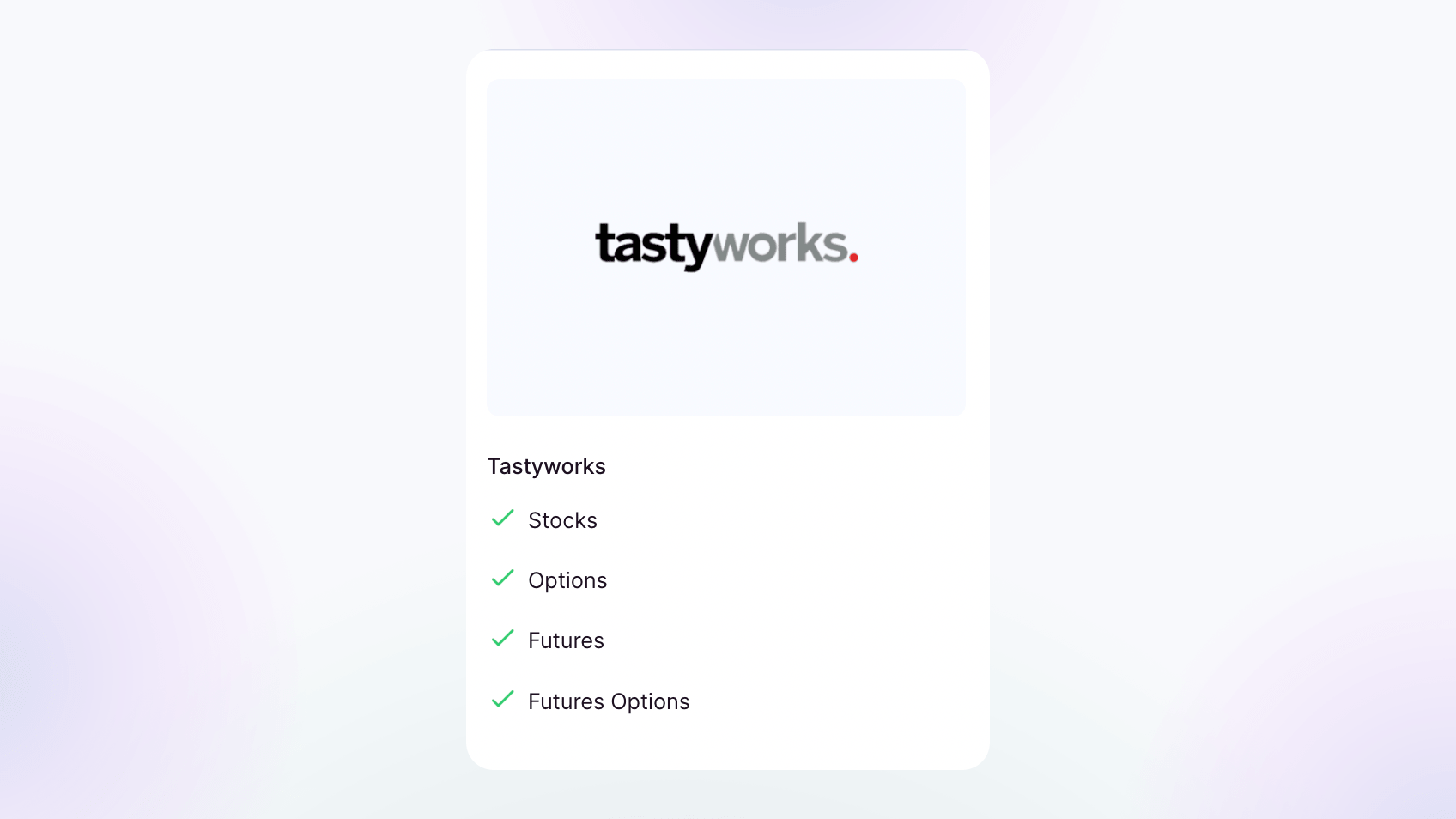 Tastyworks - TradeZella
