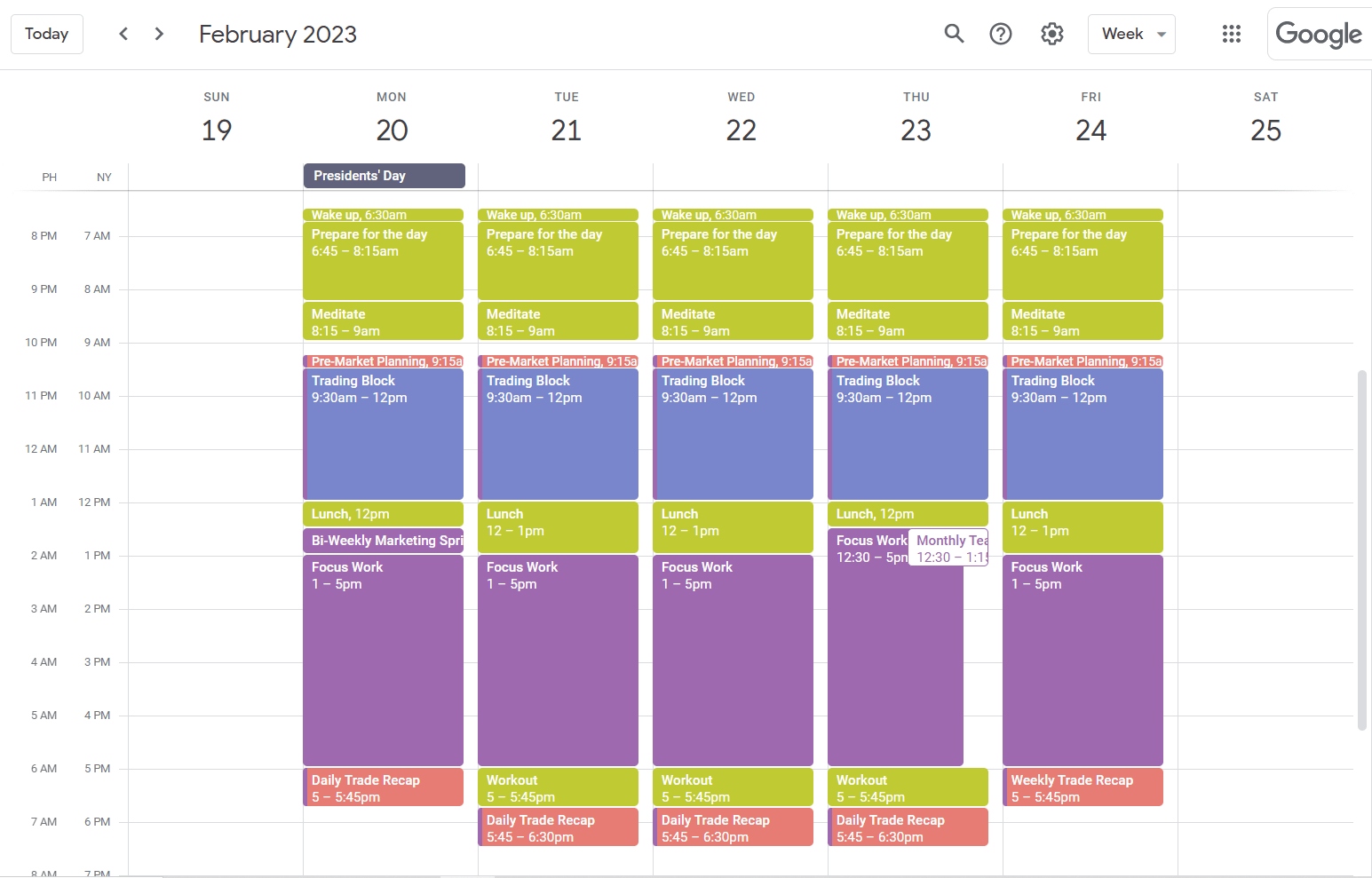 Trading routine for implementing trading psychology - TradeZella